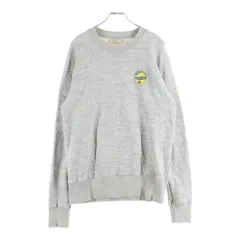 MAISON KITSUNE (メゾンキツネ) レモン フロントロゴ スウェットクルーネックシャツ トレーナー グレー KMM-09120-A