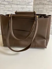 【B1-86】◇  LES MUES    ハンドバッグ　茶色