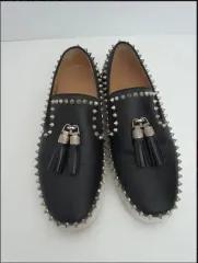 クリスチャンルブタン スパイク スリッポン 40 (255) サイズ