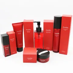 未使用 Aurelie. オレリー 5点セット ローション/クレンジングウォーター/セラム/ナイトクリーム/フェイスウォッシュ CR7-12-24-01
