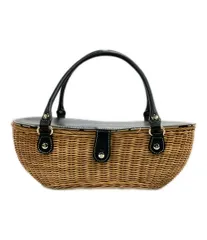 お値下げです❗️超美品‼️kate spadeカゴバック×レザー布張りポケットあり❗️ 楽天市場】ケイトスペード かごバッグの通販