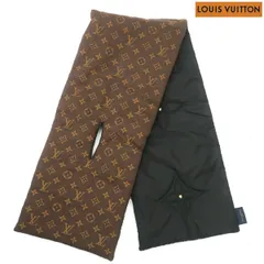 LOUIS VUITTON エシャルプ ピローモノグラム M77049 マフラー 2021 リバーシブル ナイロン シルク ウール 箱付 ルイヴィトン ◆送料込◆質屋-11526