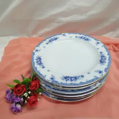 昭和レトロ 洋食器 YAMATO 陶磁器 陶器製ミート皿 平皿 約23cm 6枚セット 中古品 美品 R025のサムネイル