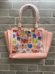 【D1-41】◇   Samantha Vega   トートバッグ　ピンク　花柄
