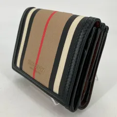 【イオン広店】 中古 BURBERRY | バーバリー 三つ折り財布 PVCレザーコンパクトウォレット 【124】