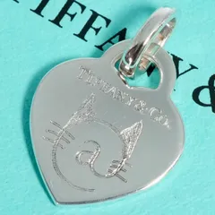 極美品ティファニー ハート タグ キャットストリート チャーム/25-2106S