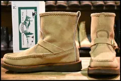 【7E 箱付 良品】RUSSELL MOCCASIN ラッセルモカシン ノックアバウト 4070-7W ララミースエード モックトゥ プルオン ブーツ HOPESMORE【FL024】