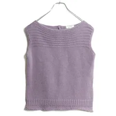 ペイトンプレイス★ニット ノースリーブ 大きいサイズ15 薄紫系 厚手 無地 z16716