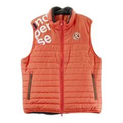 サイズ：LL AND PER SE アンパスィ  リバーシブル中綿ジップベスト ボア  オレンジ系 [240101584529] ゴルフウェア メンズ ストスト