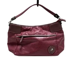 PELLE BORSA(ペレボルサ) ハンドバッグ - ボルドー×ピンク レザー