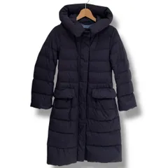 UNIQLO＋J ユニクロプラスジェイ ウルトラライトフーデットダウンコート 432603 ＋Jコラボ ロングダウンコート 軽量 耐久撥水加工 マット 手洗い可能 ネイビー 紺 サイズXS レディース 冬 ゴーゴー古着セントラルパーク名古屋店NO.1637