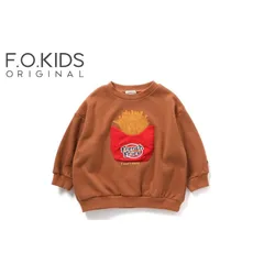 【SALE】【50％OFF】F.O.KIDS ／ エフオーキッズ 子供服【あったか】パッケージポケットトレーナー 裏シャギー　110cm  男の子 女の子　FW