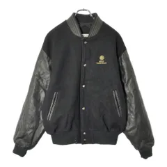 カナダ製 CONCORD AT&T スタジアムジャケット 企業ロゴ ブラック(メンズ M)中古 古着 V9417