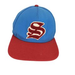 激レア STUSSYステューシーデニムキャップ Sロゴ王冠クラウンロゴ