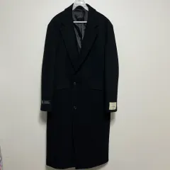 ZIOSONGZIO ブラック カシミア ロング コート