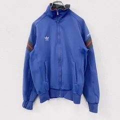 古着 used　～90s　adidas　アディダス　トラックジャケット/ジャージ　ヴィンテージ　青　ブルー　98-6サイズ