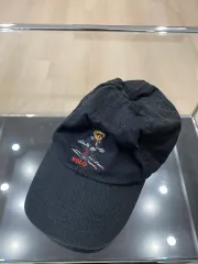 ポロ スキー クマ ボールキャップ ブラック