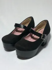 1030S　YOSUKE　厚底スエードパンプス