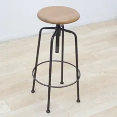 ノットアンティークス コンベックスⅢ クラッシュゲート 昇降式スツール オーク材 木目 カフェ ハイカウンター EG19411 中古オフィス家具