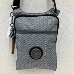7325　KIPLING キプリング　ショルダーバッグ　小さめ　ミニ　スマホショルダーバッグ　スマホポシェット　ブラック　黒　グレー　レディース　軽量　シンプル　カジュアル　チャーム付き　モンキー　ゴリラのサムネイル