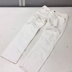 送料無料★MOUSSY マウジー★ダメージデニムパンツ ホワイトデニムパンツ 白★サイズ25 #40425sNj113