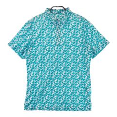 St ANDREWS 半袖ポロシャツ M 総柄 ポリエステル メンズ 管理716