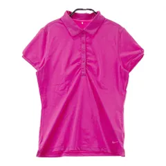 サイズ：M NIKE GOLF ナイキゴルフ  半袖ポロシャツ ボーダー柄 ピンク系 [240101586700] ゴルフウェア レディース ストスト
