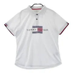 サイズ：L TOMMY HILFIGER GOLF トミー ヒルフィガーゴルフ  半袖ポロシャツ  ホワイト系 [240101586755] ゴルフウェア レディース ストスト