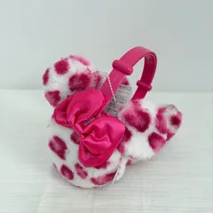 【ディズニーミニー　ピンクヒョウ柄イヤーマフ】未使用　レオパード　耳当て　リボン