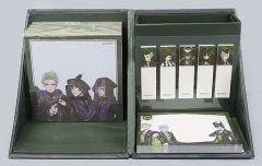 [중고] 문방구 기타 디아소무니아 기숙사 문구 세트 (스티커 메모장 펜 스탠드 포함) [디즈니 트위스티드 원더랜드]