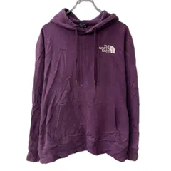 THE NORTH FACE ロゴスウェット パーカー レディース XL パープル ノースフェイス フーディー プルオーバー トップス 秋物 a712-6397