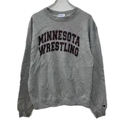 Champion プリントスウェット トレーナー M グレー エンジ チャンピオン プルオーバー ビッグプリント スウェット 秋物 a712-6304