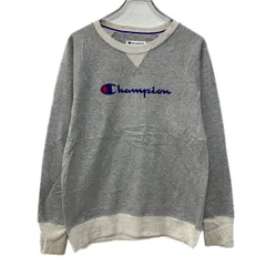 Champion プリントスウェット トレーナー M グレー ライトグレー チャンピオン プルオーバー ワンポイント スウェット 秋物 a712-6306