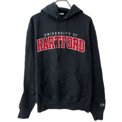 Champion ロゴスウェット パーカー M ブラック チャンピオン フーディー プルオーバー プリント トップス 秋物 a712-6318