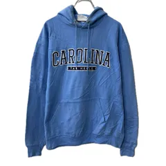 Champion プリントスウェット パーカー L ライトブルー チャンピオン フーディー プルオーバー トップス 秋物 a712-6357