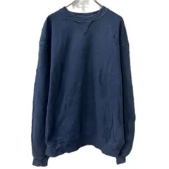 Champion 無地スウェット トレーナー XL ブルー系 チャンピオン プルオーバー Vガゼット トップス 秋物 a712-6363