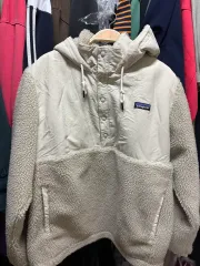 パタゴニア シェルド レトロ フリース ペリカン アノラック L