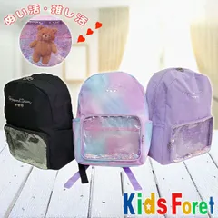 Kids Foret キッズフォーレ 推し活 リュックサック 女子 女の子 リュック スパンコール キッズ ジュニア 透明窓 ラメ かわいい 推し 通園 通学 入園 入学 プレゼントのサムネイル
