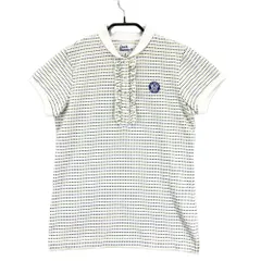 サイズ：0 JACK BUNNY ジャックバニー  フリル 半袖ポロシャツ 総柄 イエロー系 [240101578224] ゴルフウェア レディース ストスト