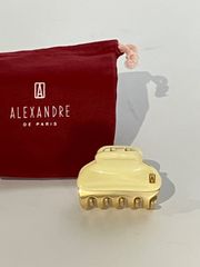 ALEXANDRE DE PARIS ヘアクリップ ベージュ ピンク Sサイズ - メルカリ