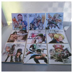 【中古】一番くじ ワンピース 20th anniversary K賞 20thアニバーサリー色紙 9種20枚セット