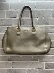 【C1-39】◇ FURLA ハンドバッグ　ベージュカラー