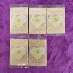 19.ポムポムプリン(フラワーティータイム) 　 5枚  サンリオ　キャラクターズ　ウエハース　第11弾　最新弾