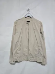 GUESS ベージュ 軽量 ジップアップ ジャケット メンズ 95-100 1216
