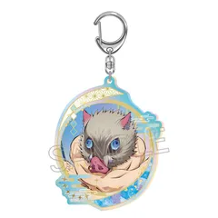 【新品/公式】鬼滅の刃_オーロラアクリルキーホルダー　嘴平伊之助 公式グッズ colleize