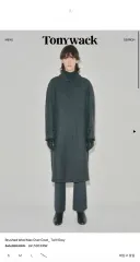 新品 XL トニーウェック ステンカラーコート - ツイル グレー