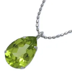 (年末セール) PE1ct/ペリドット/8月誕生石 1P･ネックレス･ペンダント/Pt900-Pt850-1.6g/プラチナ/プレゼント/記念日【S】【メンズ・レディース】★■595879【中古】
