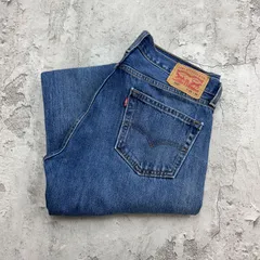 デニムパンツ　Levi's　リーバイス　505　ボトムス　古着　インディゴブルー　青　W36 L29
