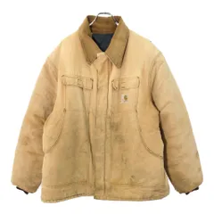 70年代 USA製 Carhartt カーハート トラディショナルジャケット ダックワークジャケット ライトブラウン(メンズ 46)中古 古着 V9463