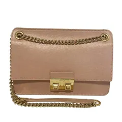 FURLA(フルラ) ショルダーバッグ - ピンクベージュ チェーンショルダー レザー